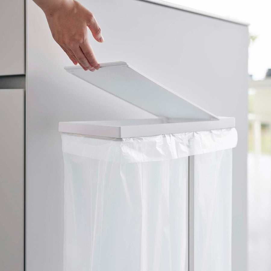 Tower Slim Lidded Garbage Sorting Bag Holder, 45L
