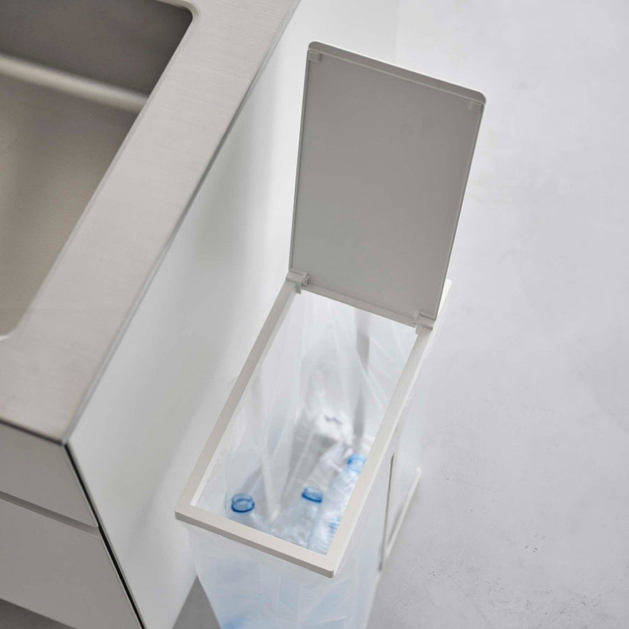 Tower Slim Lidded Garbage Sorting Bag Holder, 45L, Set of 2