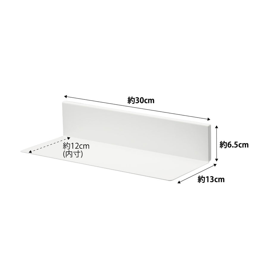 Tower gypsum board wall-compatible floating toilet shelf
