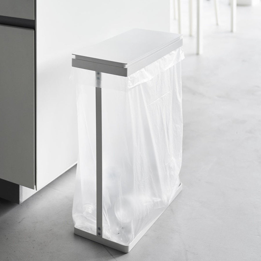 Tower Slim Lidded Garbage Sorting Bag Holder, 45L, Side Opening