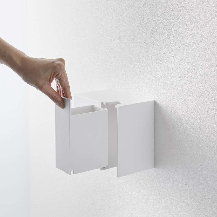 Tower Wall Flushable Toilet Brush &amp; Replacement Brush Holder for Plasterboard Walls