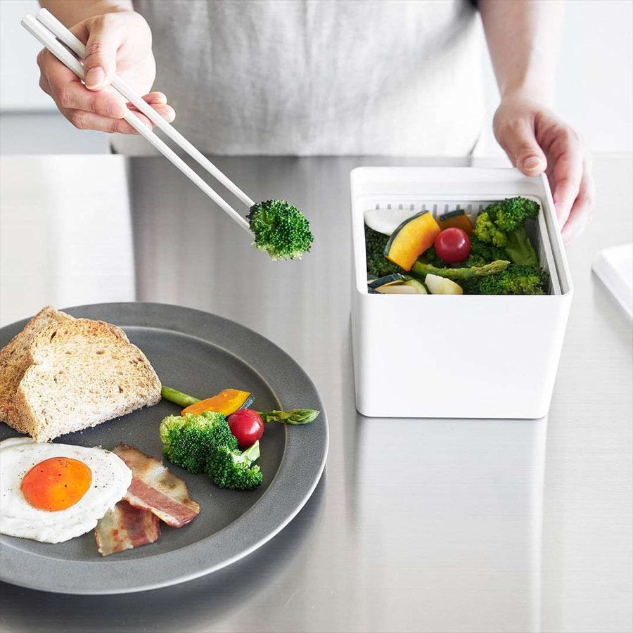 tower 電子レンジ・食洗機対応 ザル付き保存容器