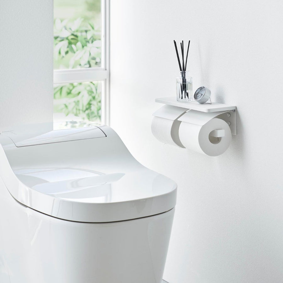 tower ウォールトイレットペーパーホルダー ダブル 石こうボード壁対応