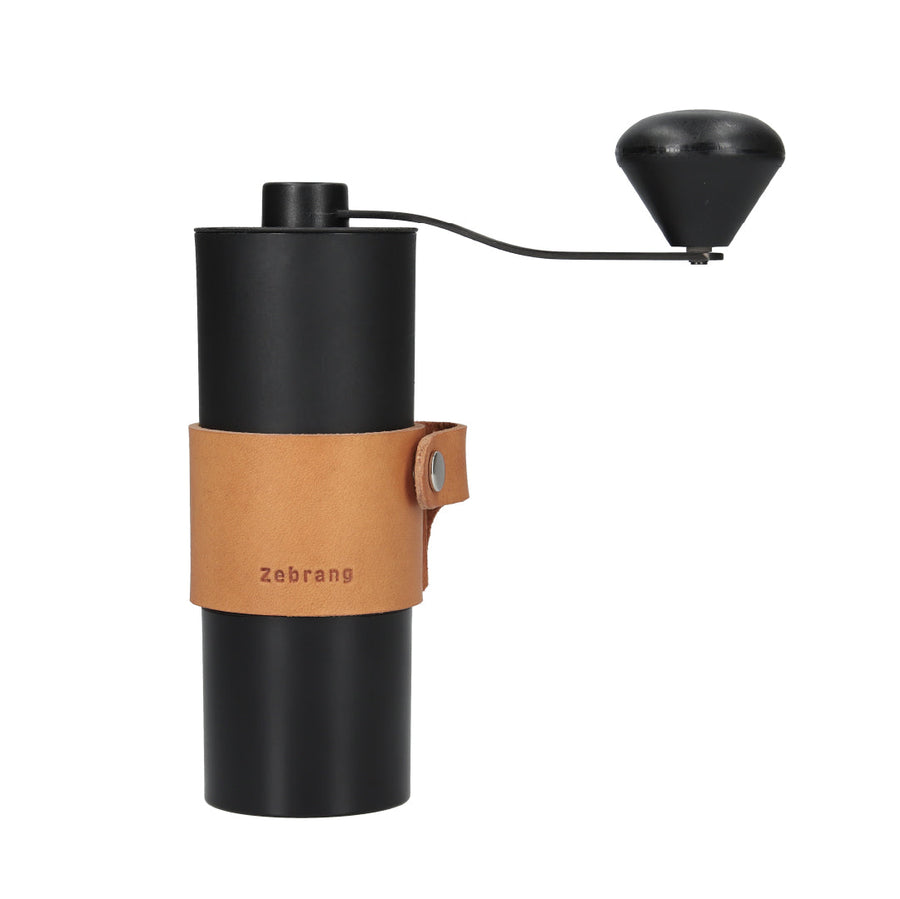 Stainless steel cutter and leather handle holder set
