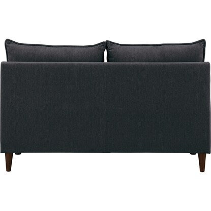 Upholstered armless sofa for 2 people (RJ001 BK)