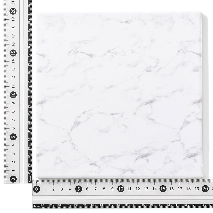 Trivet M Square Marble White