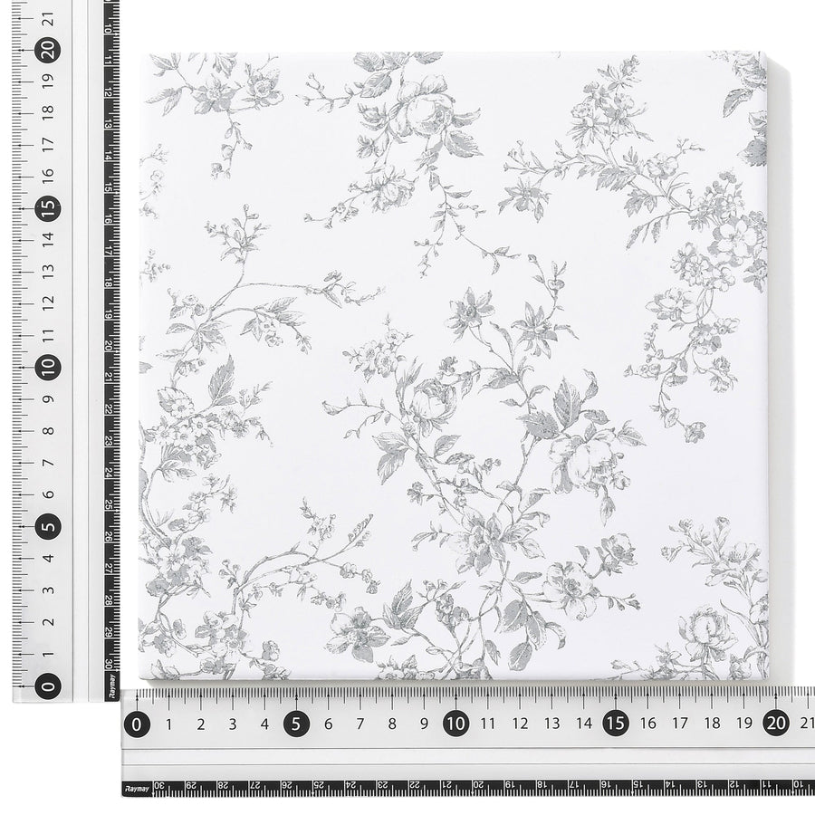 Trivet M Square Botanical White