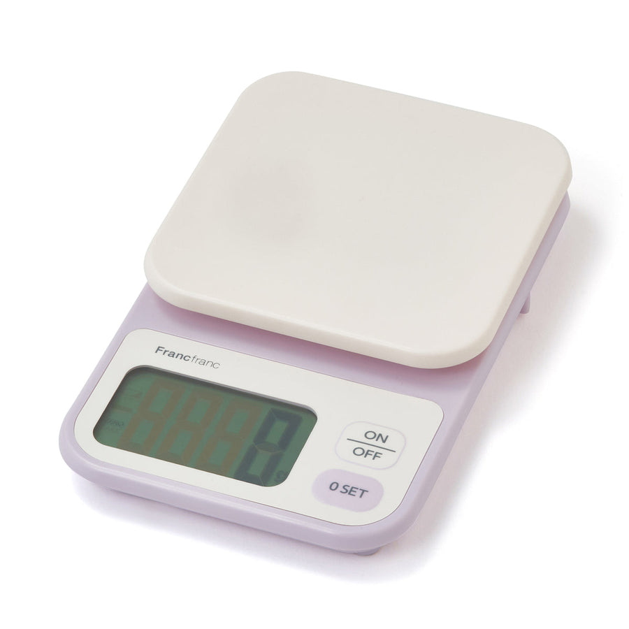 バイカラー デジタルスケール 2kg パープル×アイボリー