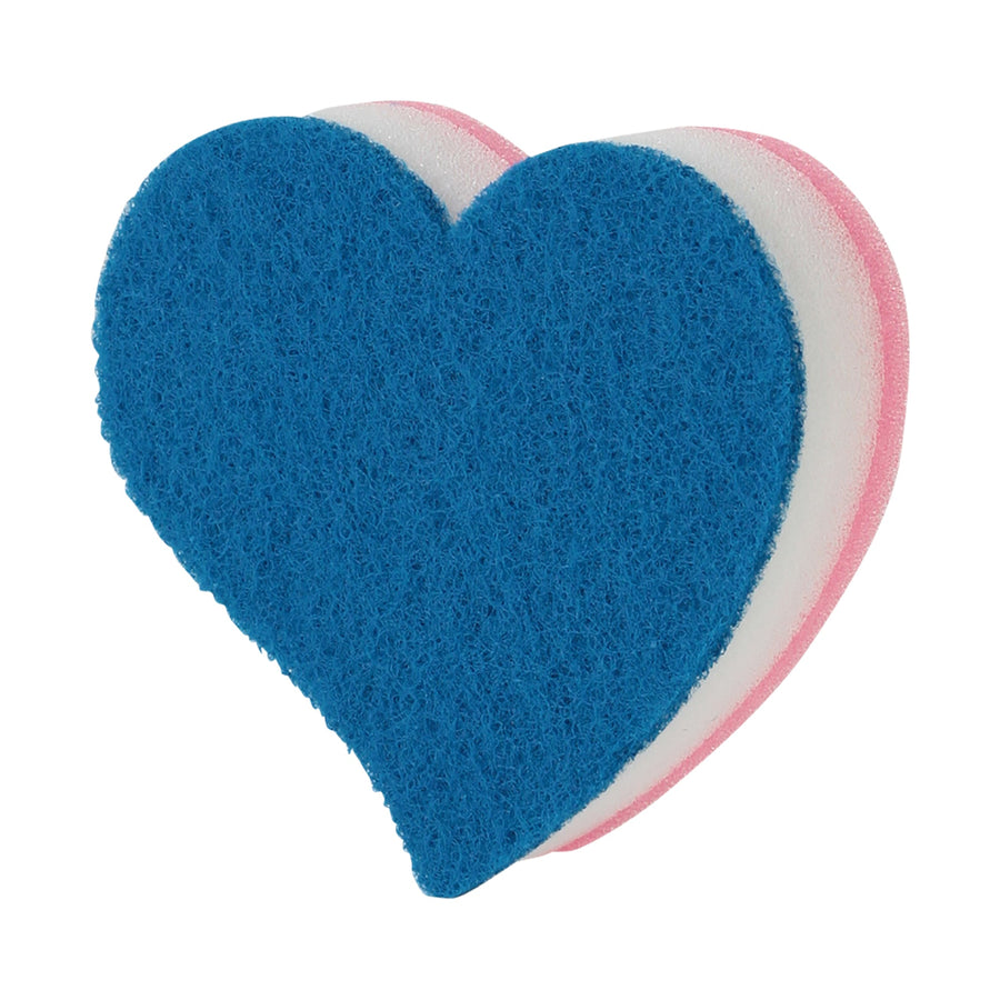 Kitchen sponge heart (set of 2)