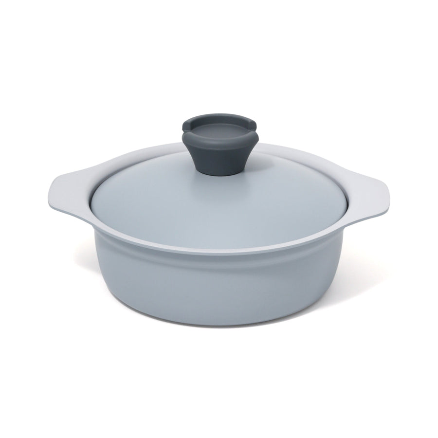 Bicolor lightweight cooking pot 18cm grey