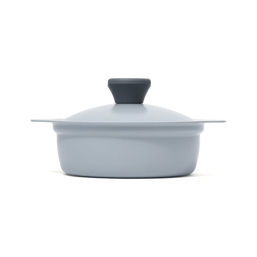 Bicolor lightweight cooking pot 18cm grey