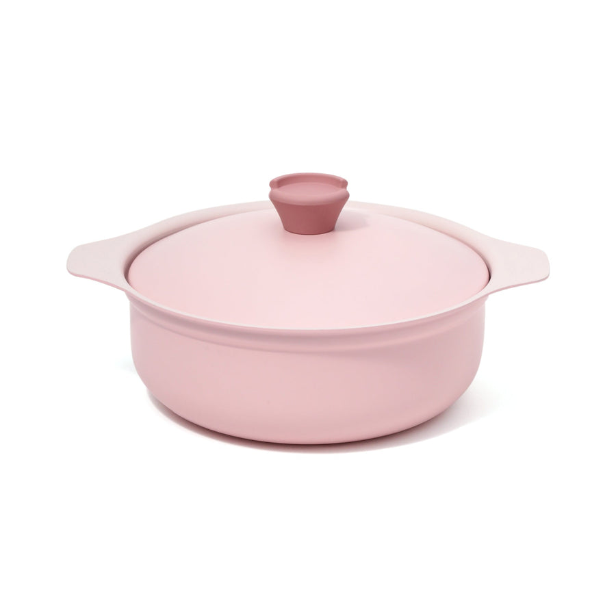 Bicolor Lightweight Cooking Pot 24cm Pink