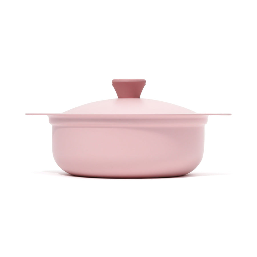 Bicolor Lightweight Cooking Pot 24cm Pink