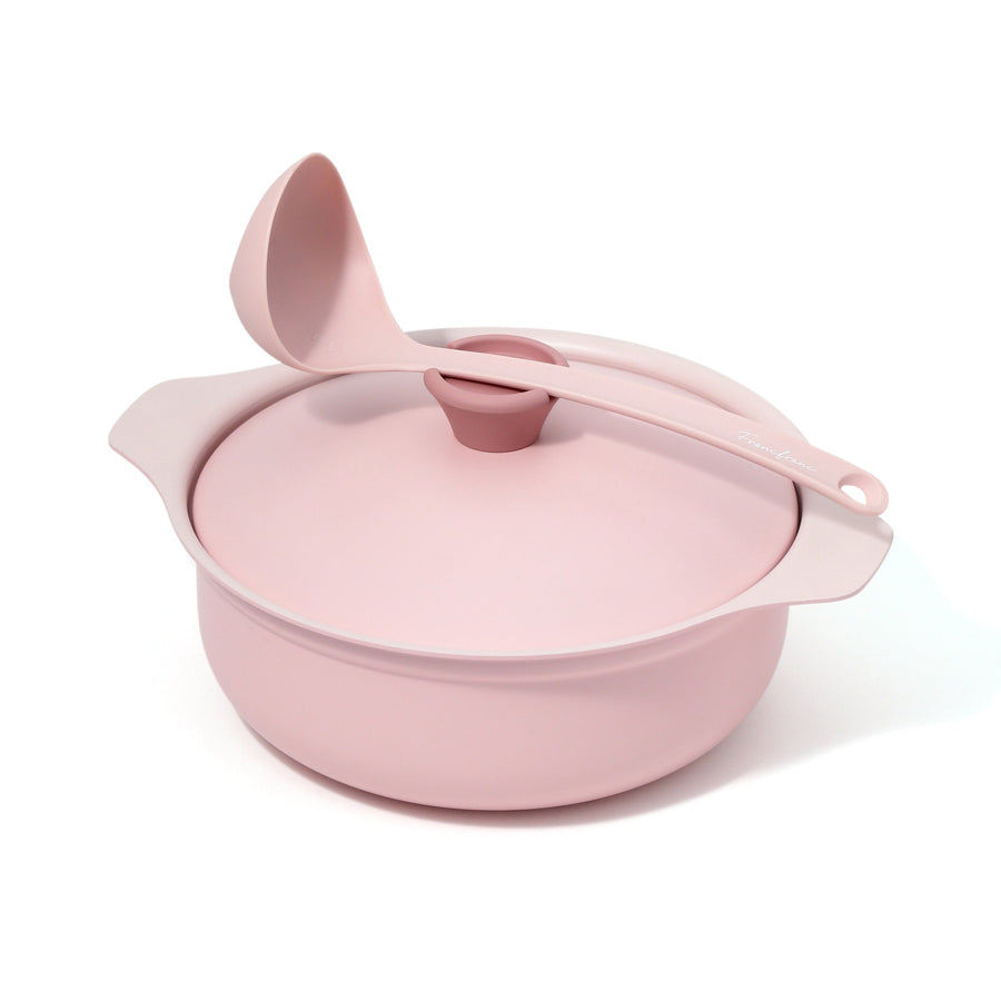 Bicolor Lightweight Cooking Pot 24cm Pink