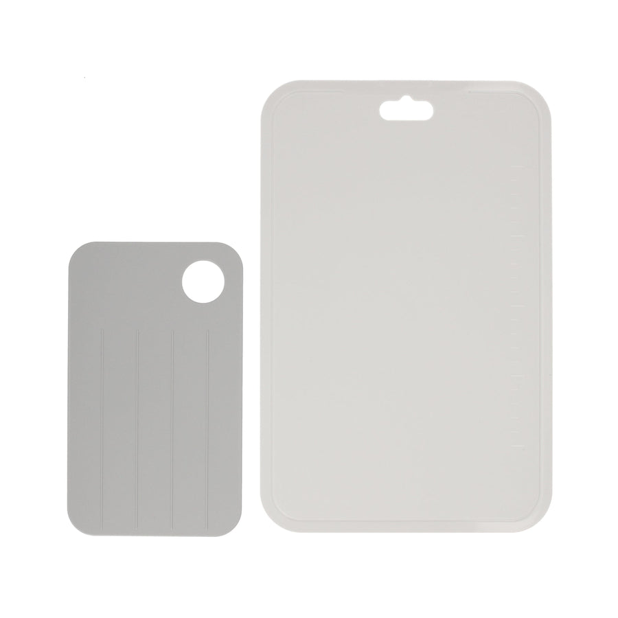 Antibacterial cutting board, small and large set, grey