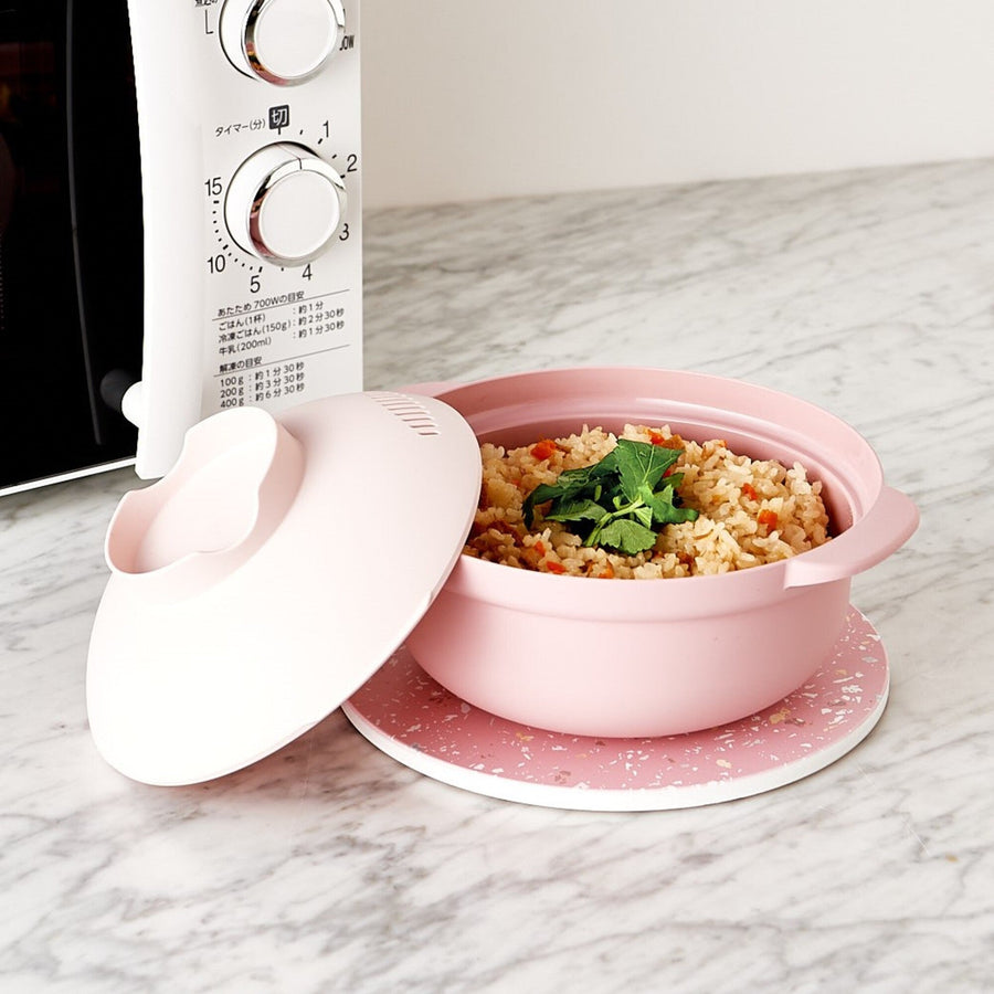 Easy Microwave Cooking Pot Pink