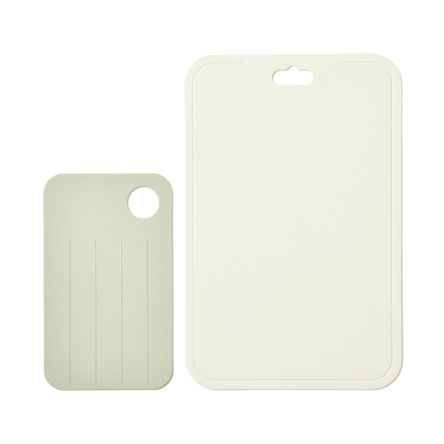 Antibacterial cutting board, small and large set, green