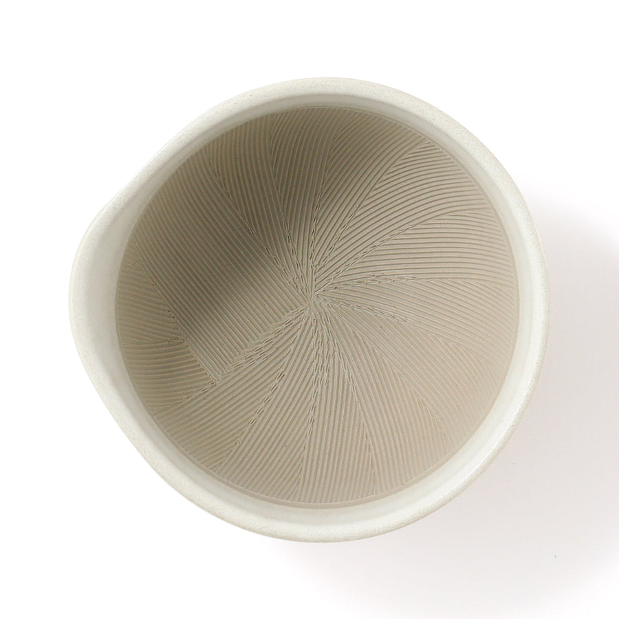 Hare to Ke Iwami ware mortar S White