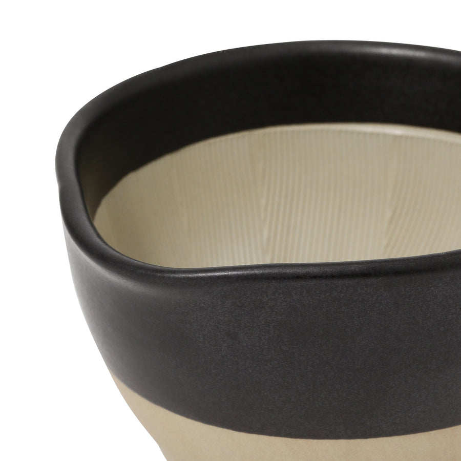 Hare to Ke Iwami ware mortar small black