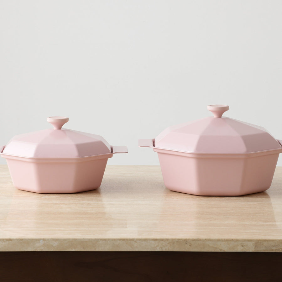 ダイヤ 軽量 クッキングポット 25cm ピンク