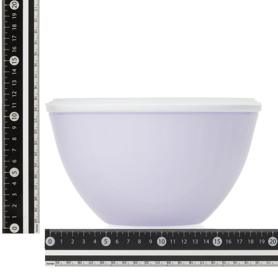 耐熱レンジボウル＆ざるセット 20cm パープル