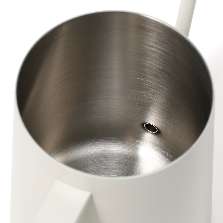 Stainless Steel Drip Pot, White