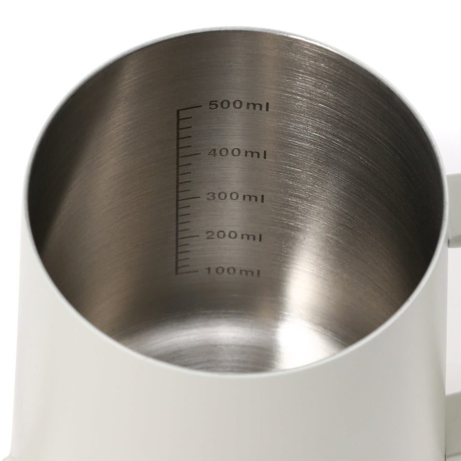 Stainless Steel Drip Pot, White