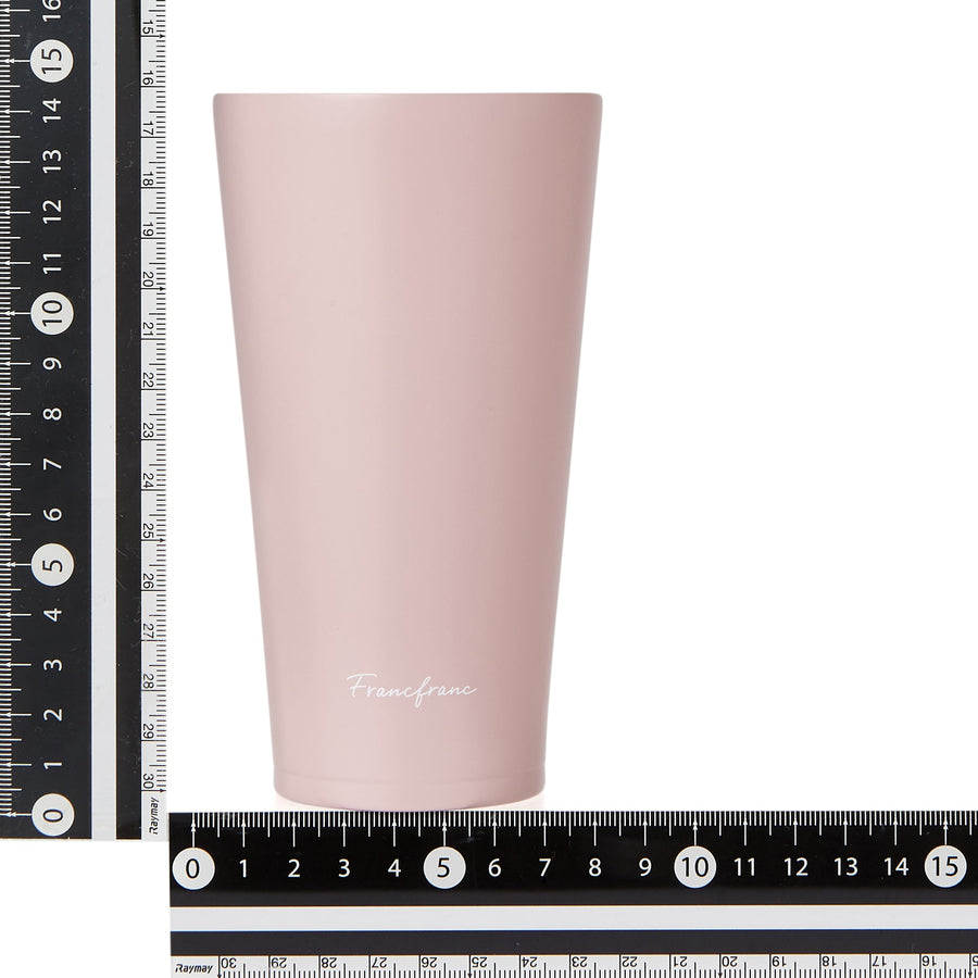 Ceramic coated stainless steel tumbler, pink