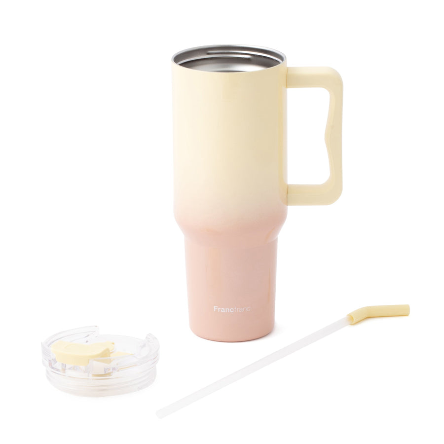 大型ステンレスマグ 1100ml イエロー