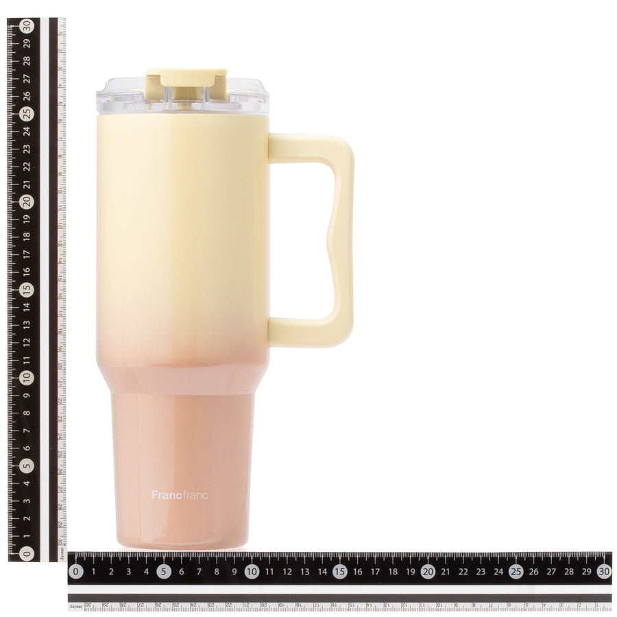大型ステンレスマグ 1100ml イエロー