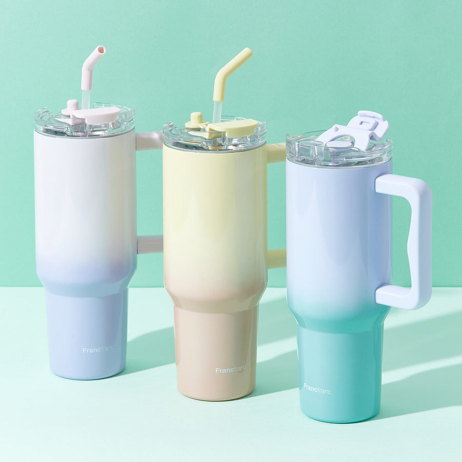 大型ステンレスマグ 1100ml イエロー