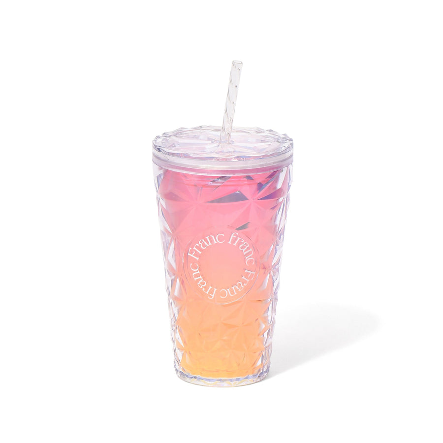 オーロラ プラスチックタンブラー M ピンク