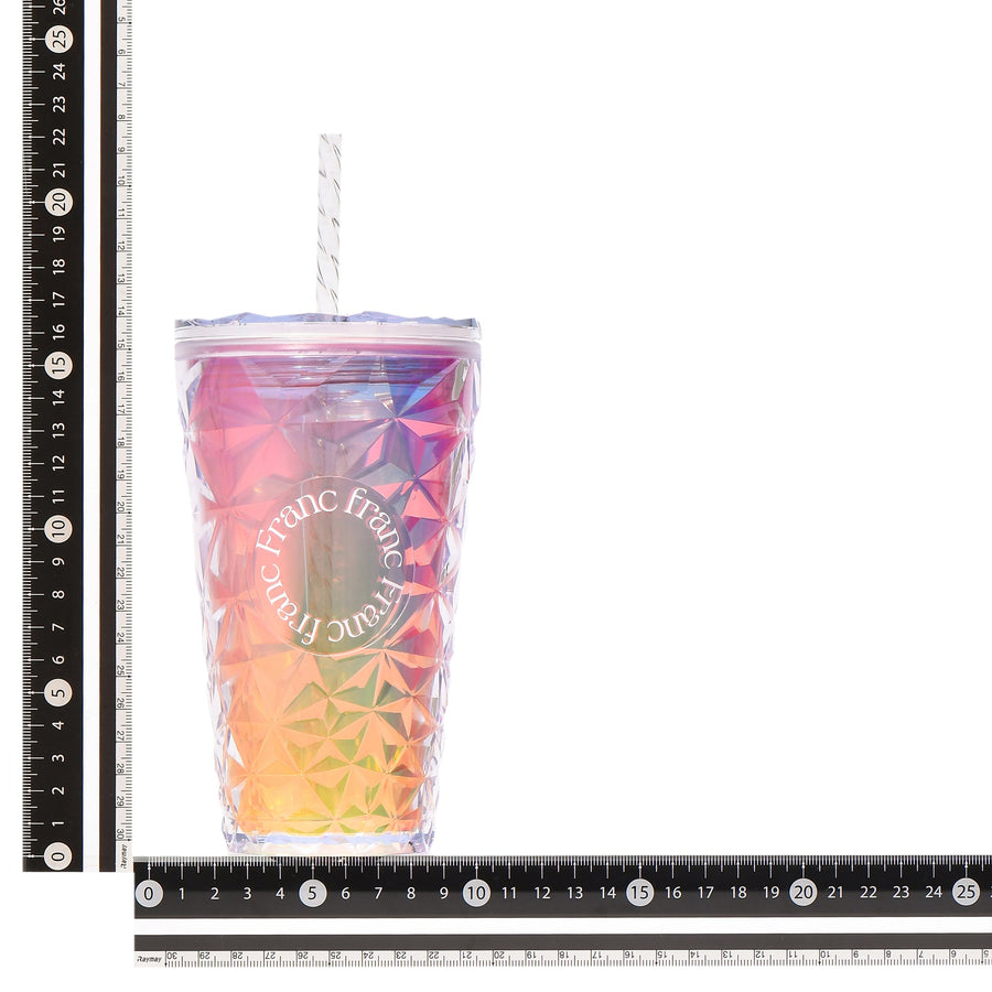 オーロラ プラスチックタンブラー M ピンク