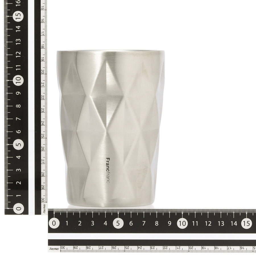 Roost Thermo Tumbler M Diamond Silver