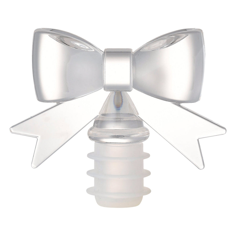 Acrylic Bottle Stopper Ribbon Clear