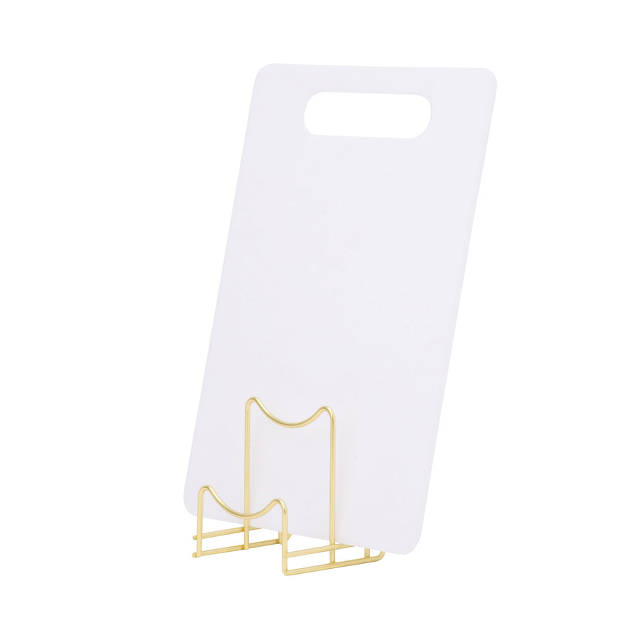 Wire cutting board stand, gold