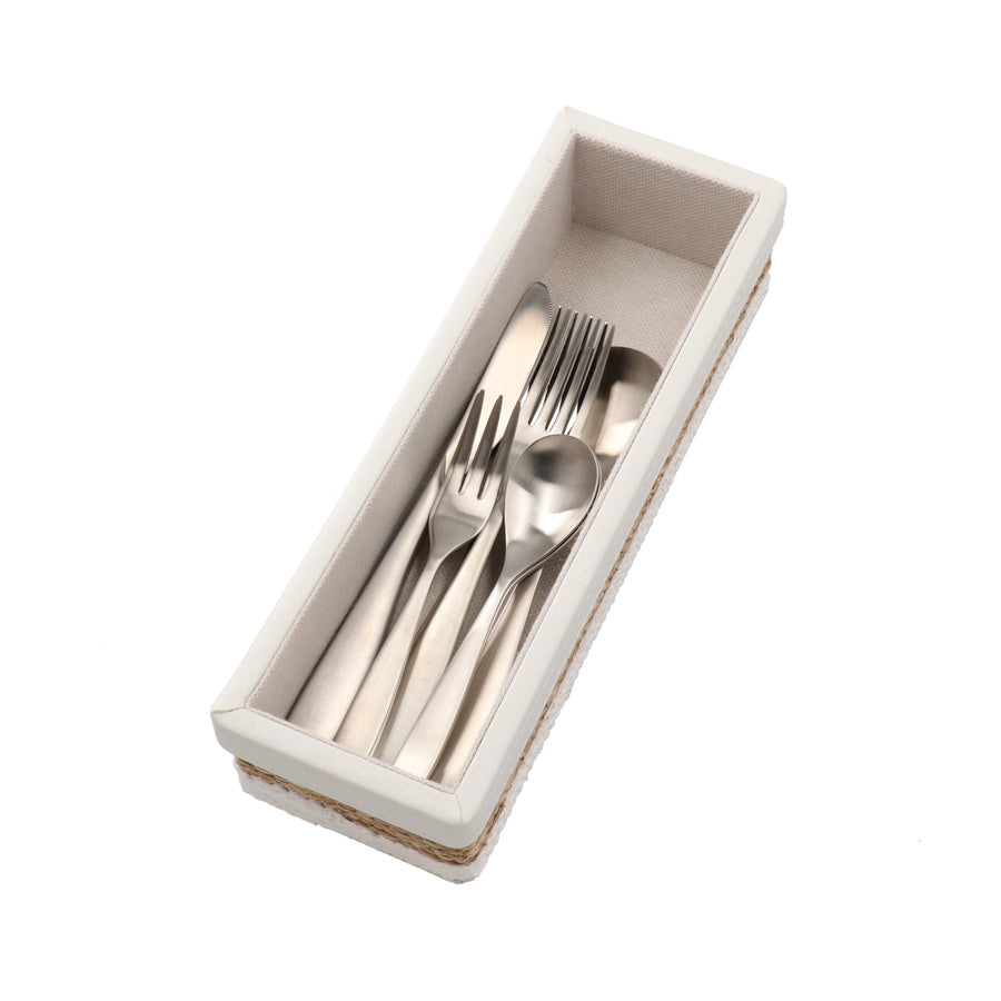 Duo Cutlery Case S White