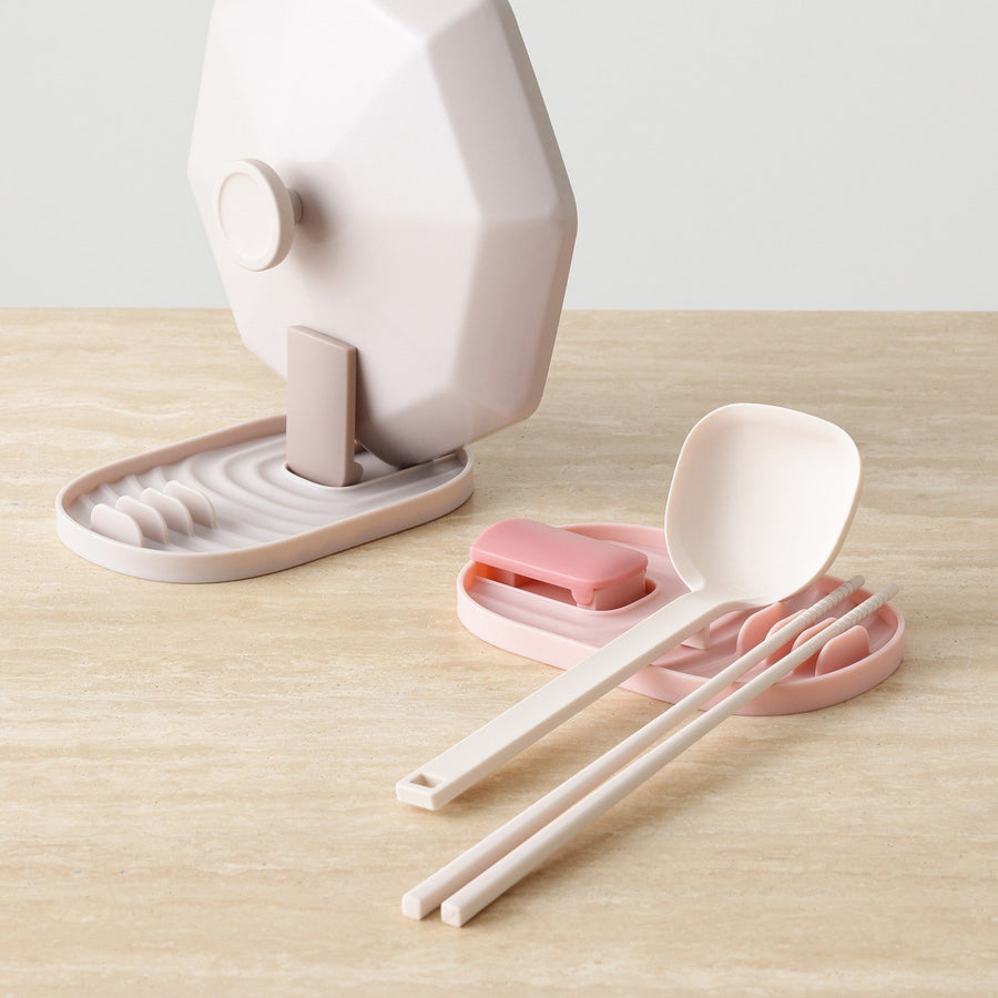 鍋蓋・お玉置き グレー