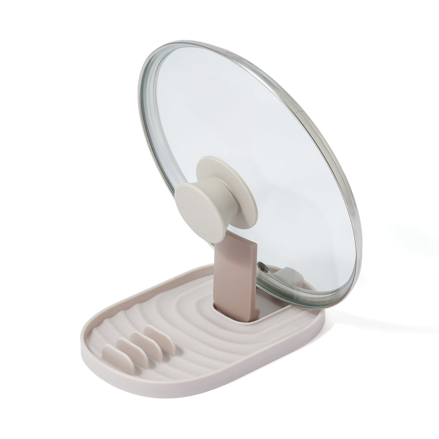 鍋蓋・お玉置き グレー