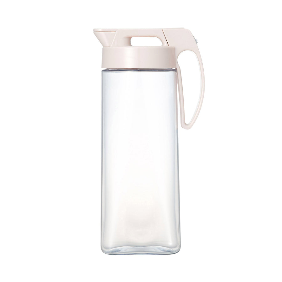 Vertical and horizontal compatible jug with integrated gasket 2.1L Ivory