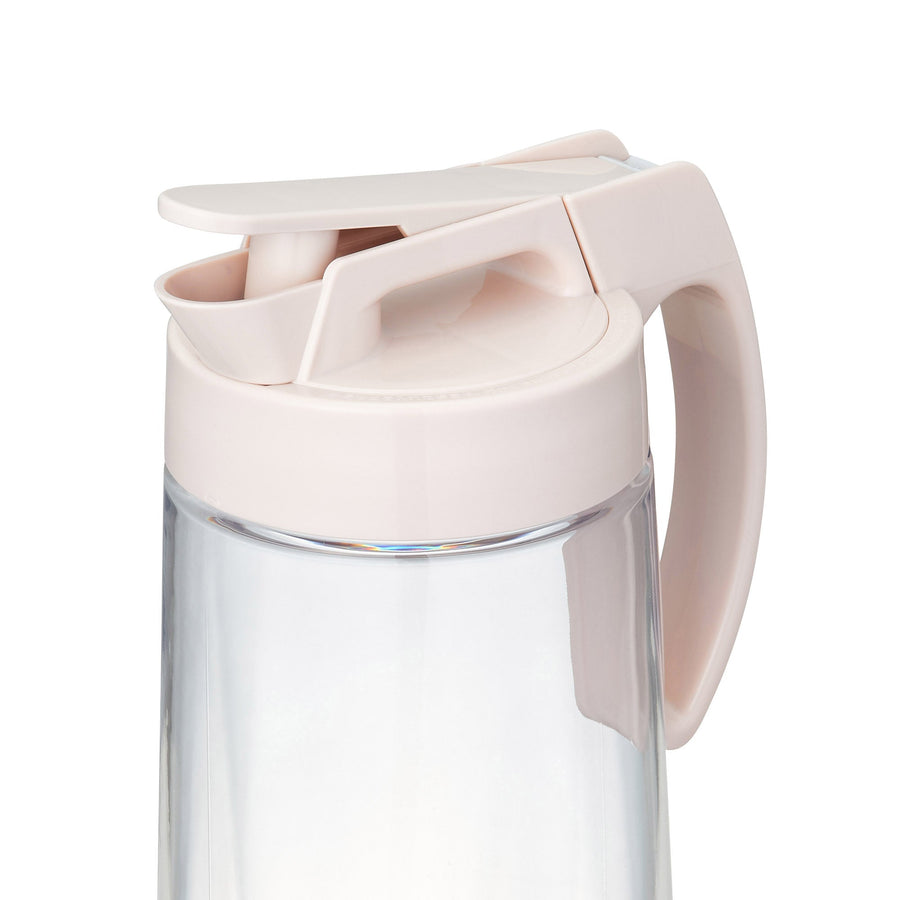 Vertical and horizontal compatible jug with integrated gasket 2.1L Ivory