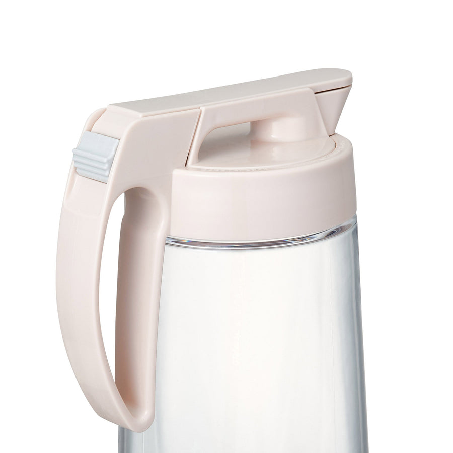 Vertical and horizontal compatible jug with integrated gasket 2.1L Ivory