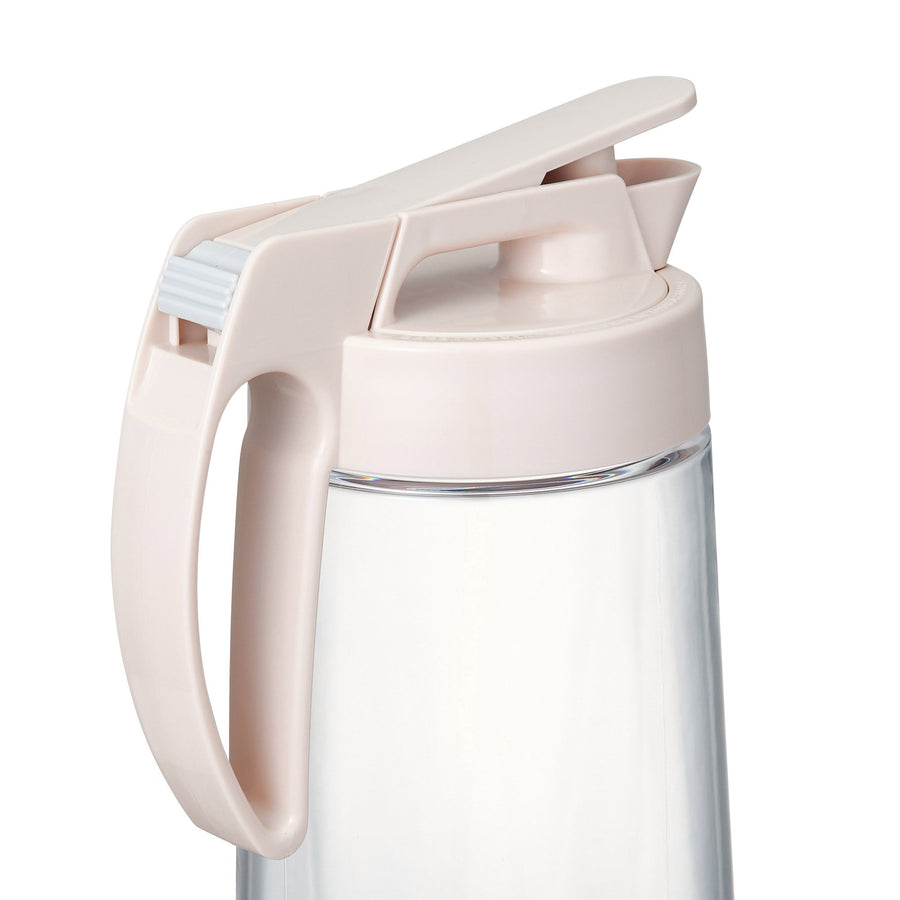 Vertical and horizontal compatible jug with integrated gasket 2.1L Ivory