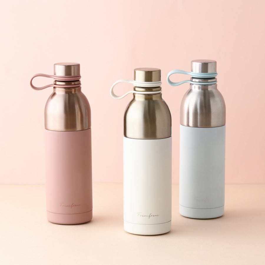 Easy to wash stainless steel bottle 500ml pink