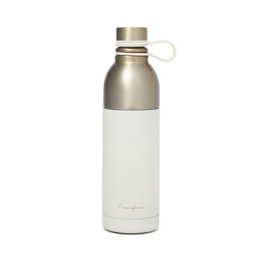 Easy to wash stainless steel bottle 500ml white