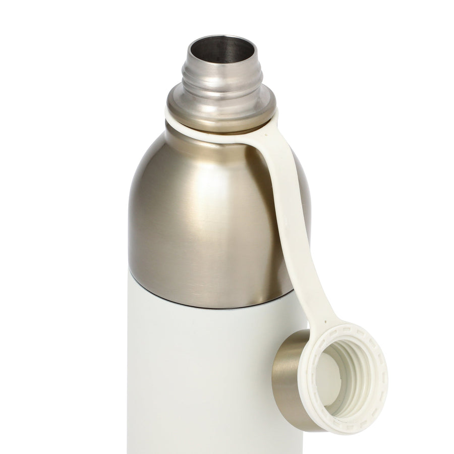 Easy to wash stainless steel bottle 500ml white