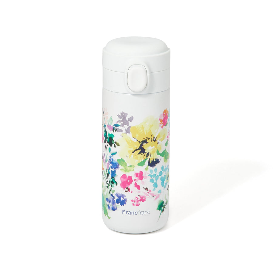 One-touch stainless steel bottle 350ml Flower