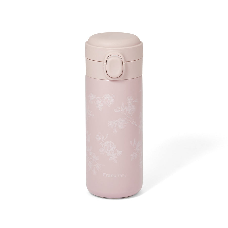 One-touch stainless steel bottle 350ml Chic Flower