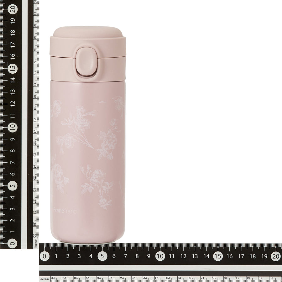 One-touch stainless steel bottle 350ml Chic Flower