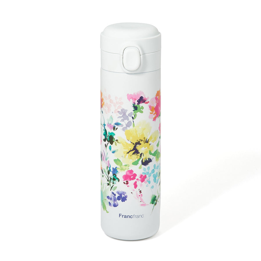 One-touch stainless steel bottle 480ml Flower